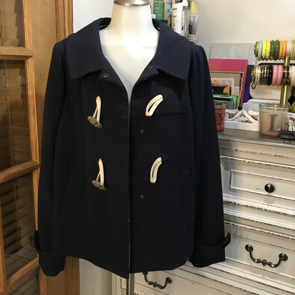 Excellent Condition Navy Blue Nautical Style Blazer Jacket Coat. M Tall